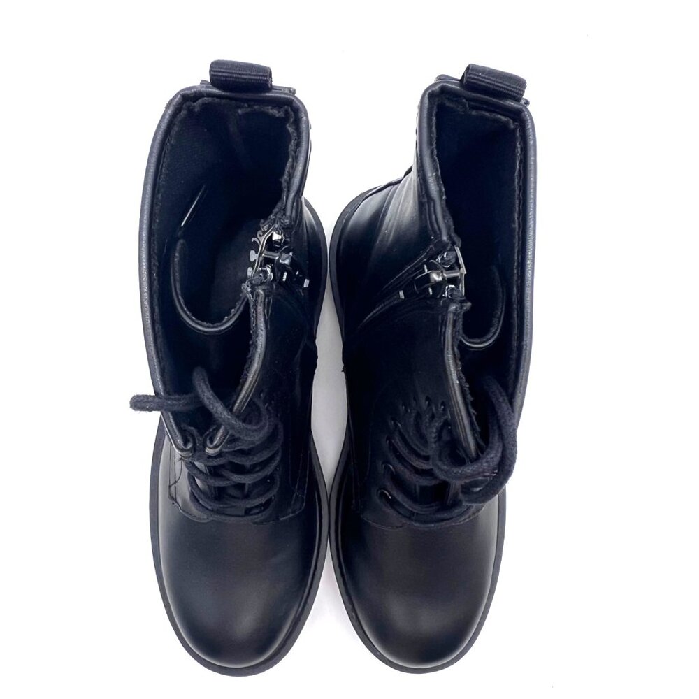 Mudd Combat Boots Womens Size 6 Black Faux Leather Style MDMonti New In Box - Picture 7 of 16